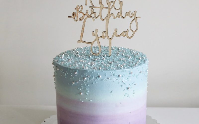 ombre pastel cake