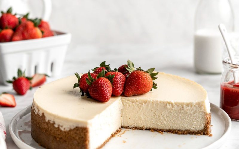 Classic New York cheesecake
