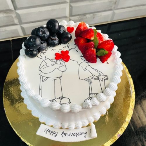 Anniversary Eggless Cakes in Bangalore