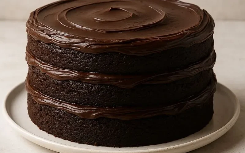 Dark chocolate cake