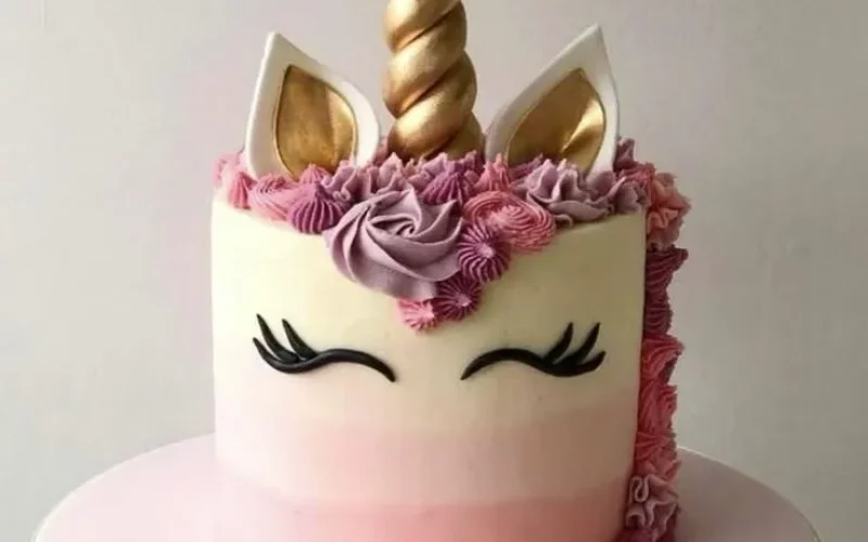 Unicorn baby girl bithday cake