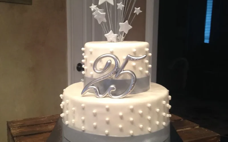 25th Silver Jubilee cake